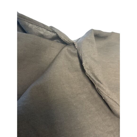 Anne Klein Womens 2X Brown Linen Blend Blouse W/ Half Sleeves & Front Zipper Det - Picture 6 of 11